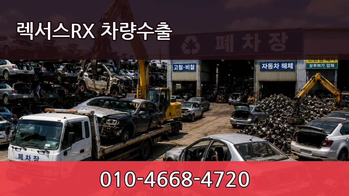 렉서스RX 차량수출 렉서스RX 차량수출 차량 처리 안내 이미지 1