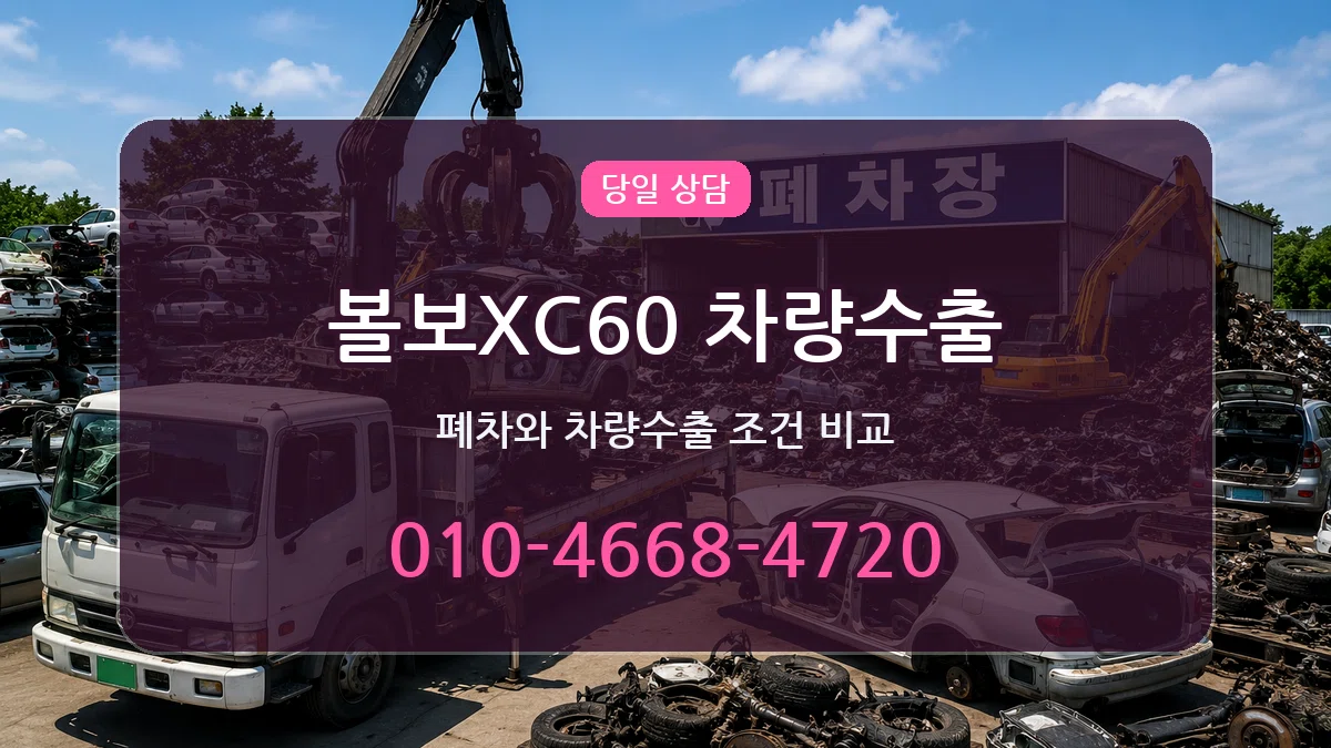 볼보XC60 차량수출 볼보XC60 차량수출 차량 처리 안내 이미지 2
