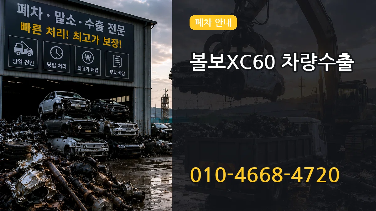 볼보XC60 차량수출 볼보XC60 차량수출 차량 처리 안내 이미지 3
