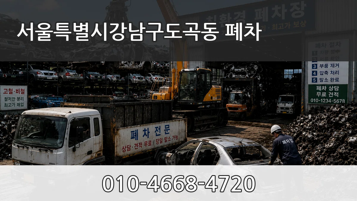 서울특별시강남구도곡동 폐차 서울특별시강남구도곡동 폐차 차량 처리 안내 이미지 2