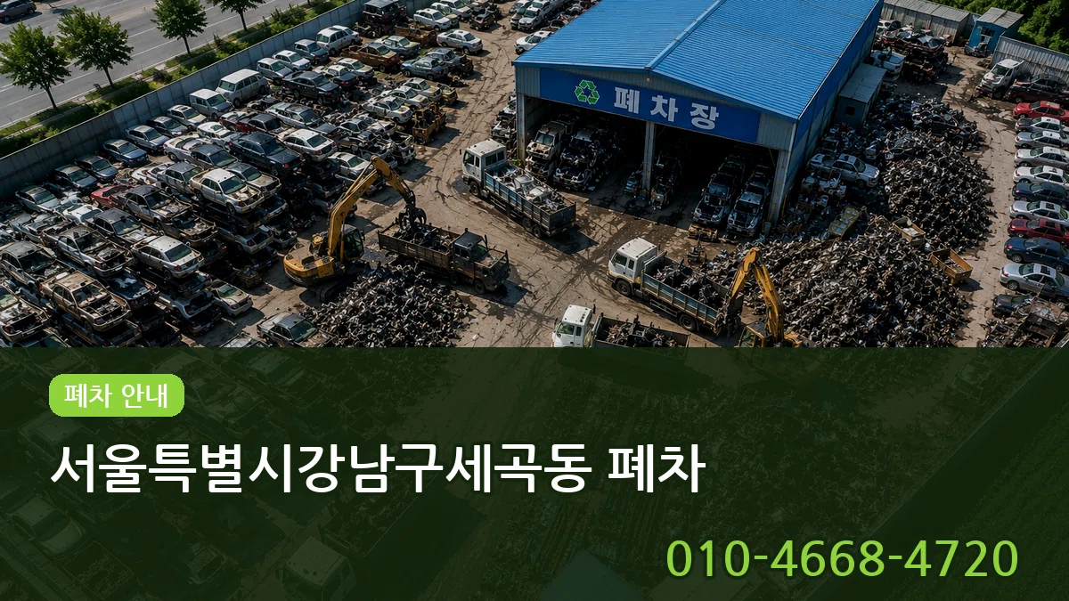 서울특별시강남구세곡동 폐차 서울특별시강남구세곡동 폐차 차량 처리 안내 이미지 3