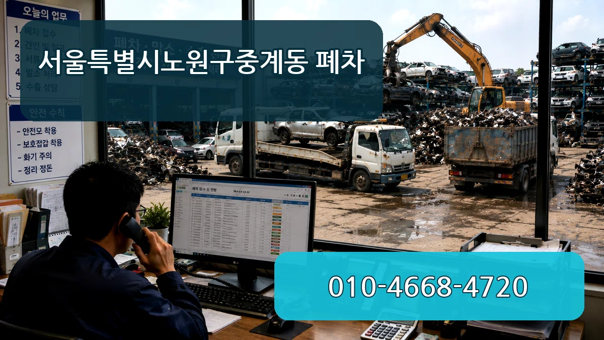 서울특별시노원구중계동 폐차 서울특별시노원구중계동 폐차 차량 처리 안내 이미지 2