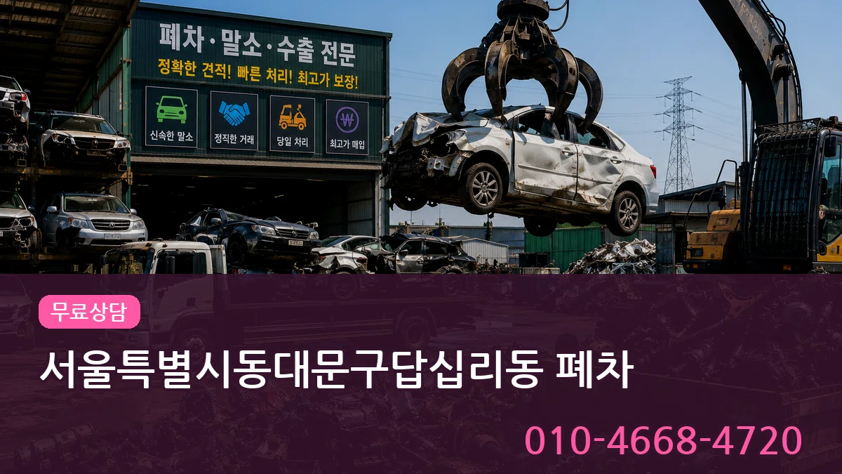 서울특별시동대문구답십리동 폐차 서울특별시동대문구답십리동 폐차 차량 처리 안내 이미지 3