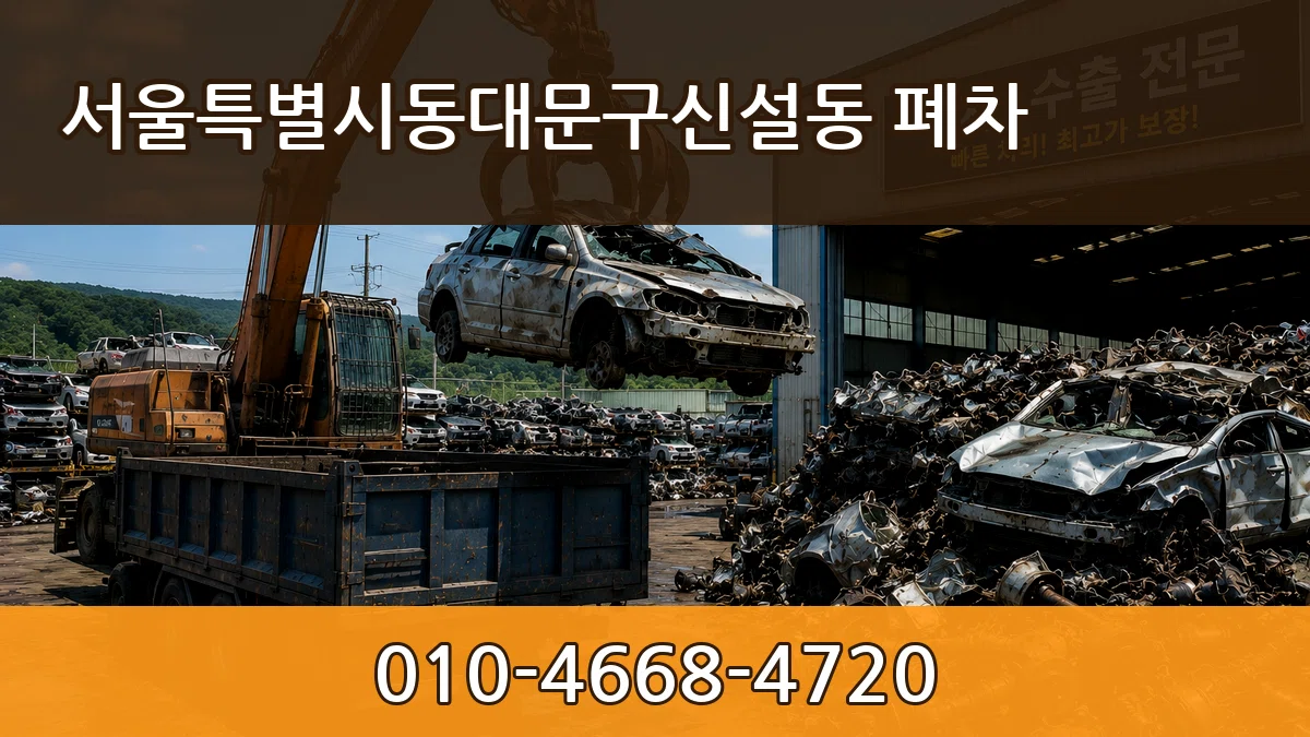 서울특별시동대문구신설동 폐차 서울특별시동대문구신설동 폐차 차량 처리 안내 이미지 3