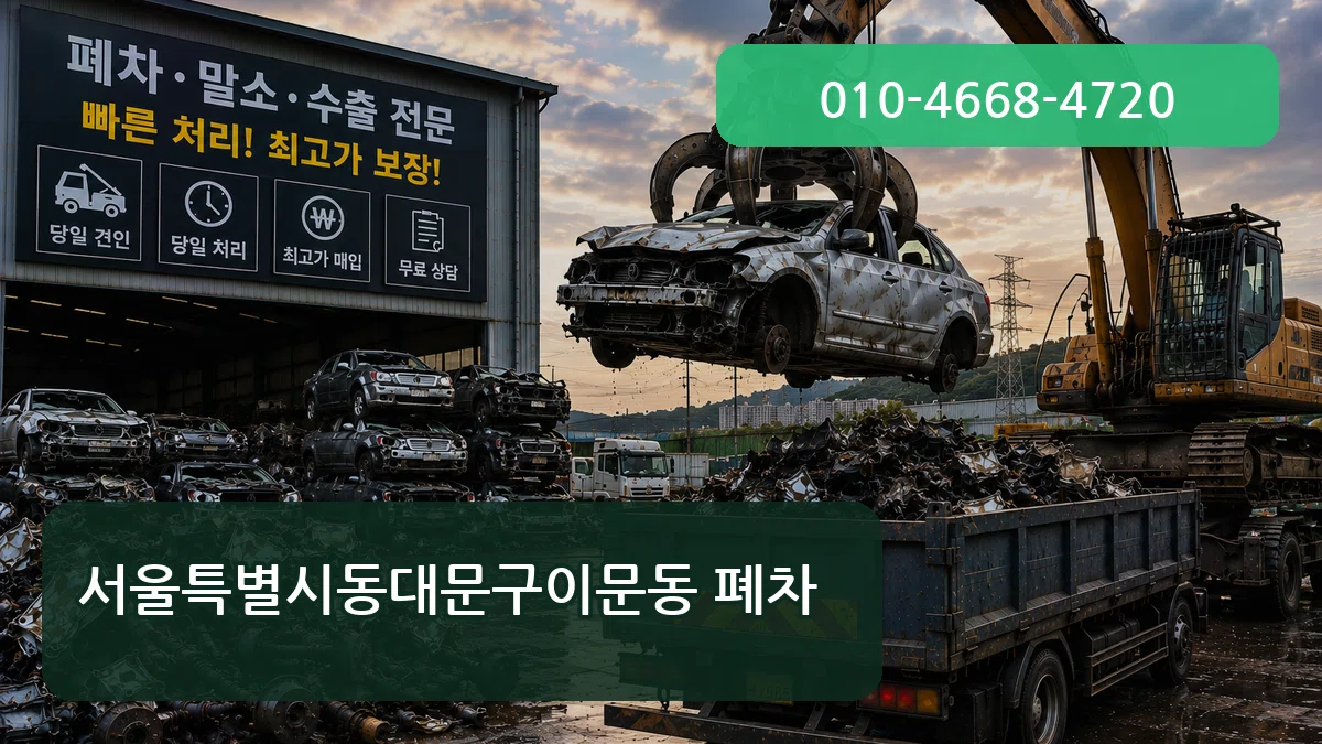 서울특별시동대문구이문동 폐차 서울특별시동대문구이문동 폐차 차량 처리 안내 이미지 3