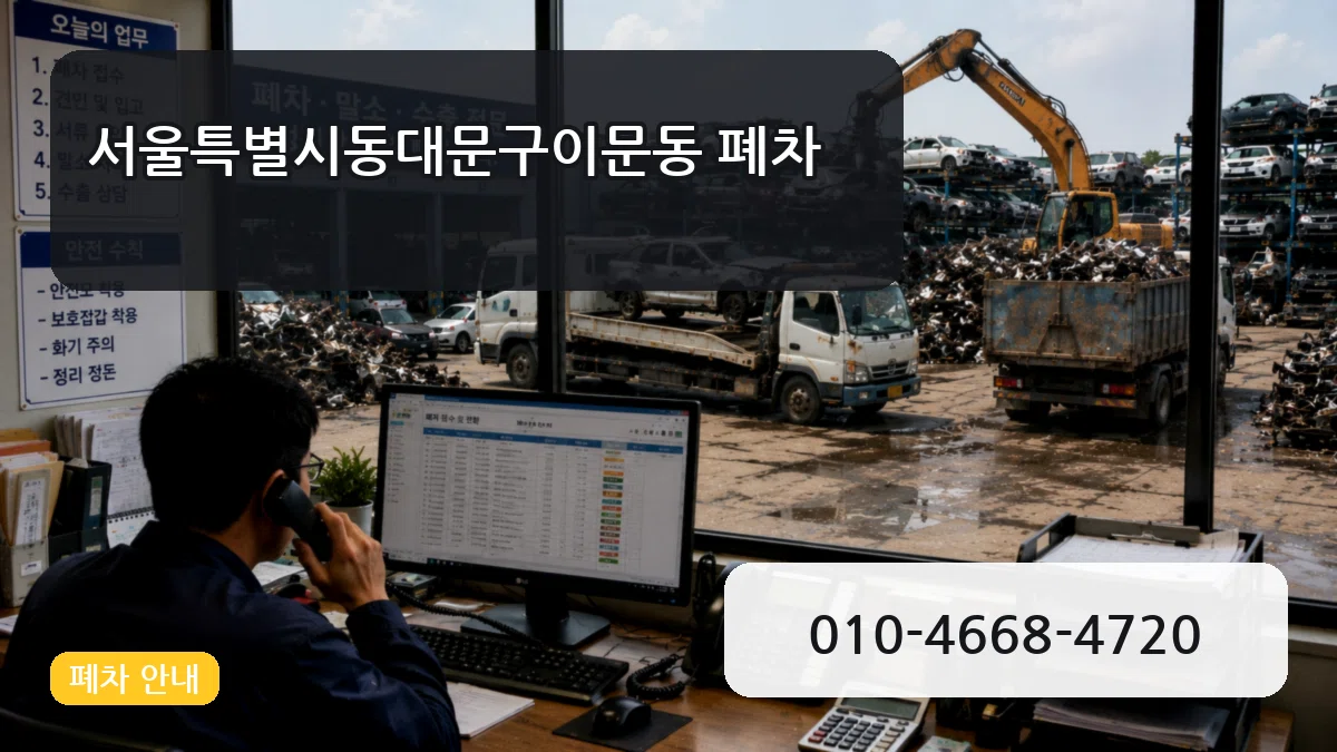 서울특별시동대문구이문동 폐차 서울특별시동대문구이문동 폐차 차량 처리 안내 이미지 2