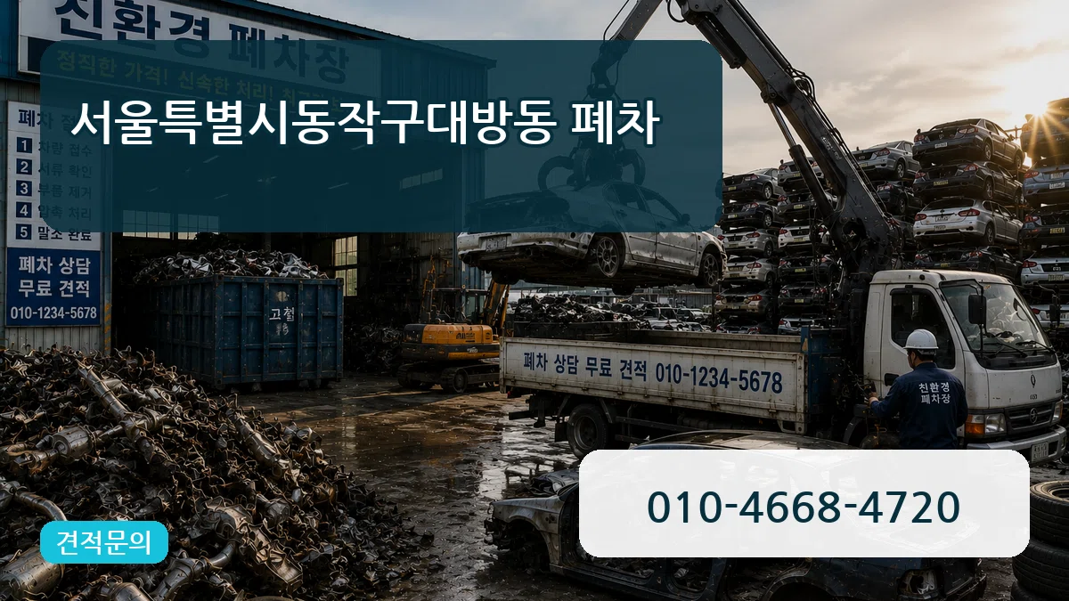 서울특별시동작구대방동 폐차 서울특별시동작구대방동 폐차 차량 처리 안내 이미지 1