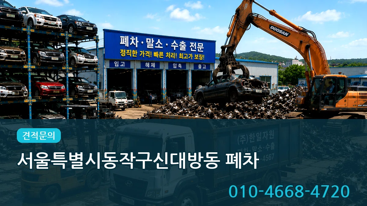 서울특별시동작구신대방동 폐차 서울특별시동작구신대방동 폐차 차량 처리 안내 이미지 3