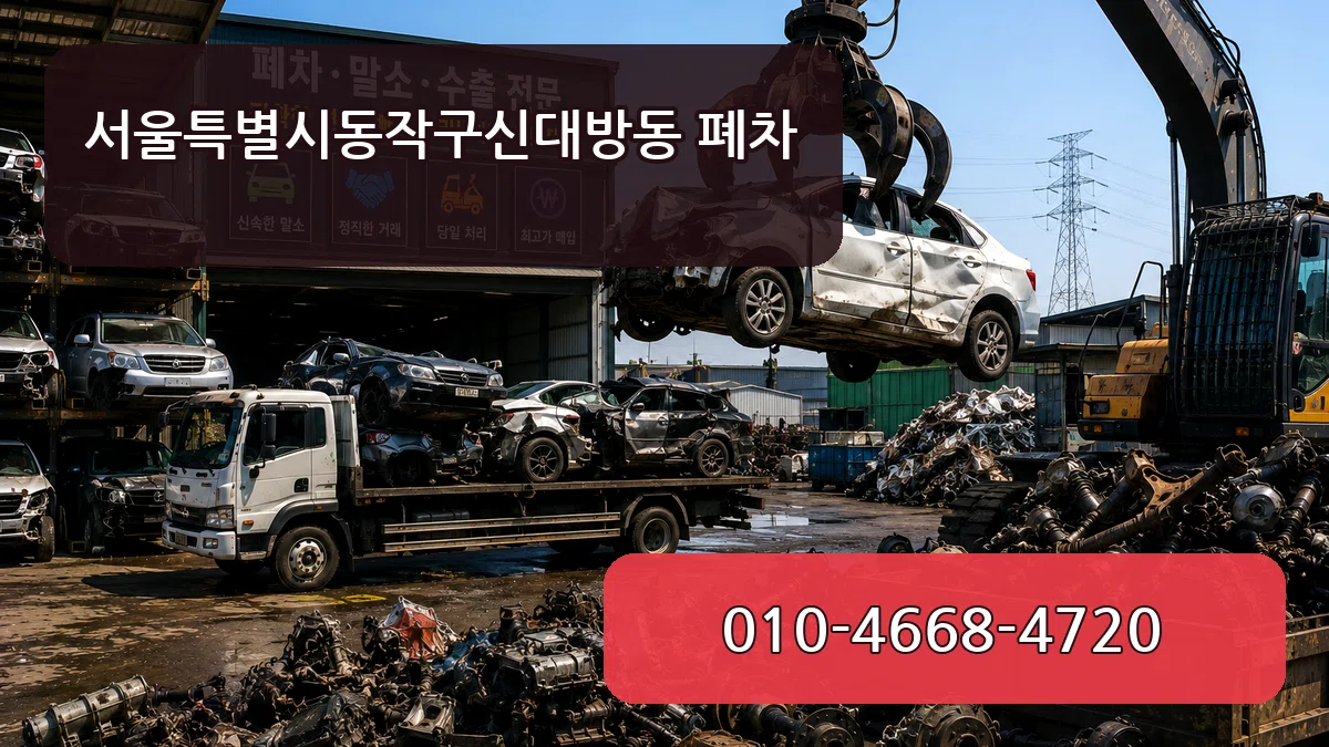 서울특별시동작구신대방동 폐차 서울특별시동작구신대방동 폐차 차량 처리 안내 이미지 1