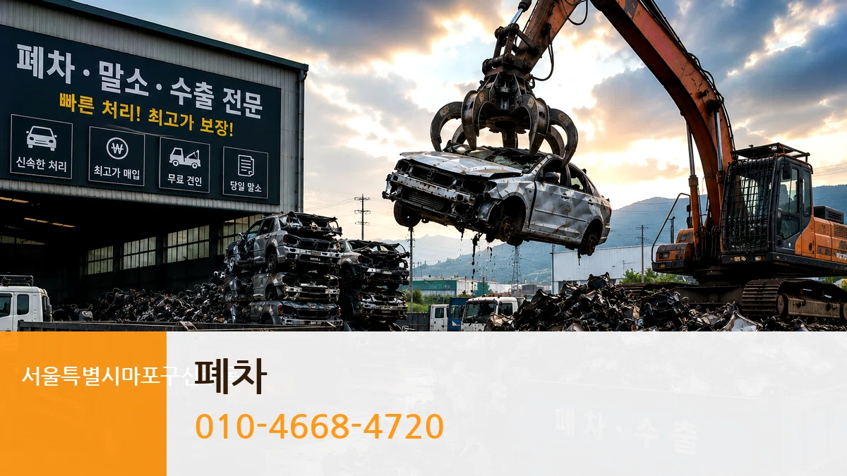서울특별시마포구신수동 폐차 서울특별시마포구신수동 폐차 차량 처리 안내 이미지 3