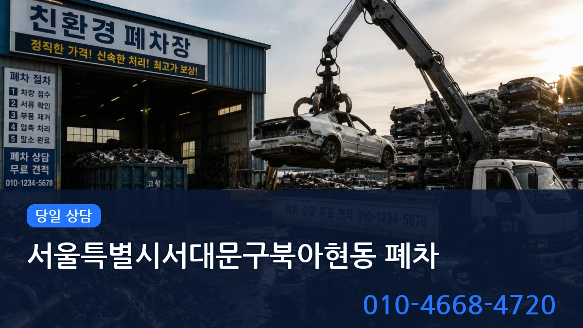 서울특별시서대문구북아현동 폐차 서울특별시서대문구북아현동 폐차 차량 처리 안내 이미지 3