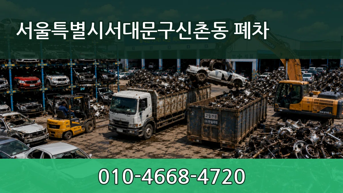 서울특별시서대문구신촌동 폐차 서울특별시서대문구신촌동 폐차 차량 처리 안내 이미지 1