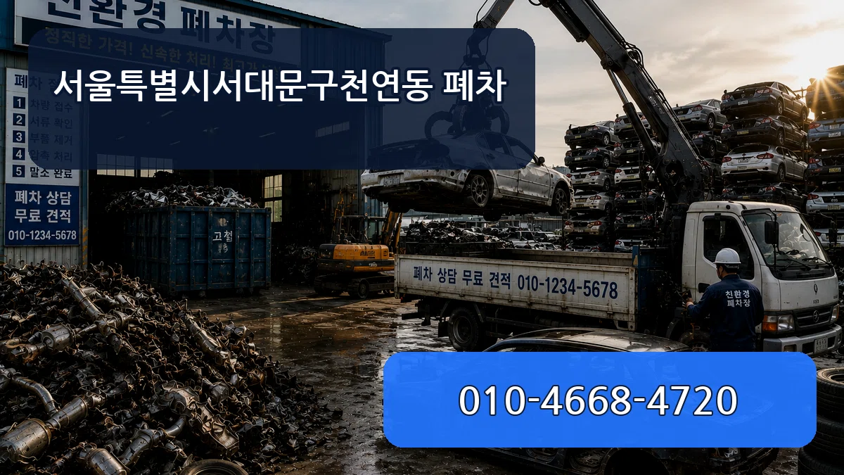서울특별시서대문구천연동 폐차 서울특별시서대문구천연동 폐차 차량 처리 안내 이미지 3