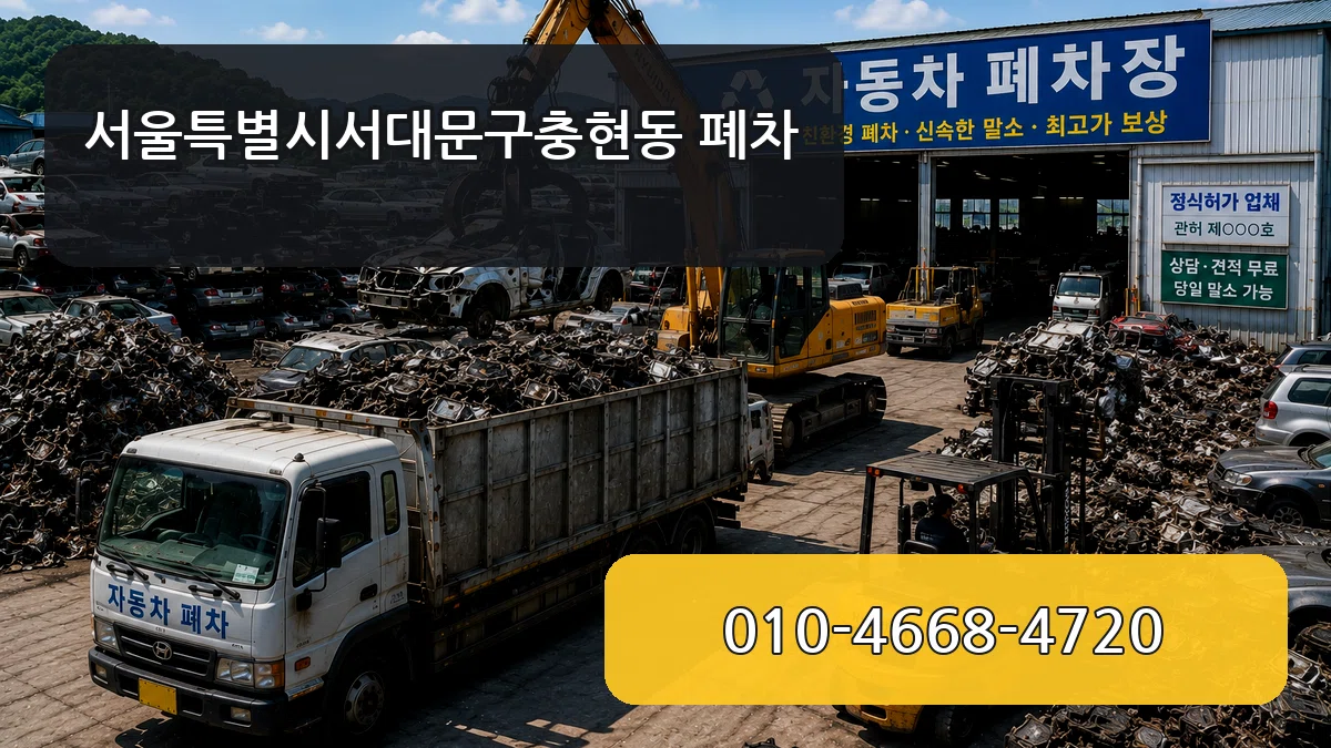 서울특별시서대문구충현동 폐차 서울특별시서대문구충현동 폐차 차량 처리 안내 이미지 3