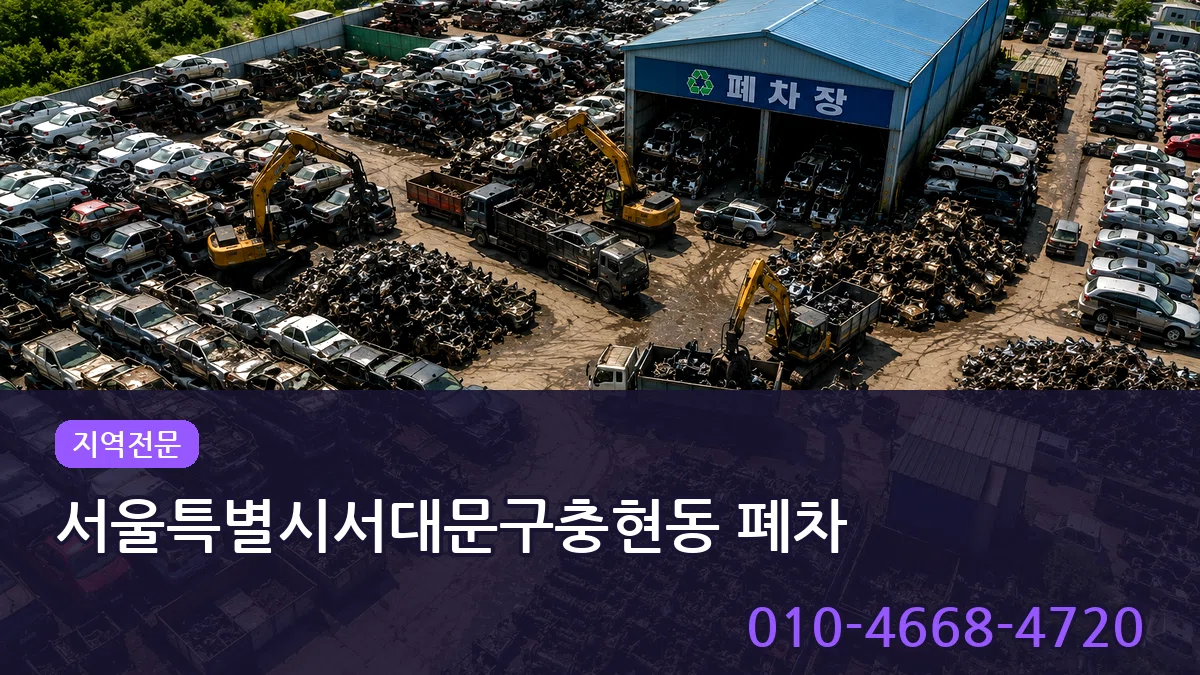 서울특별시서대문구충현동 폐차 서울특별시서대문구충현동 폐차 차량 처리 안내 이미지 1