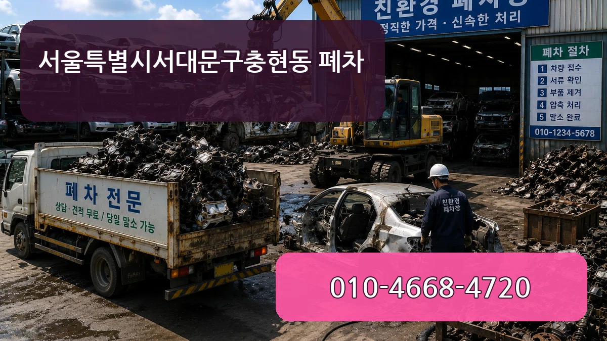 서울특별시서대문구충현동 폐차 서울특별시서대문구충현동 폐차 차량 처리 안내 이미지 2