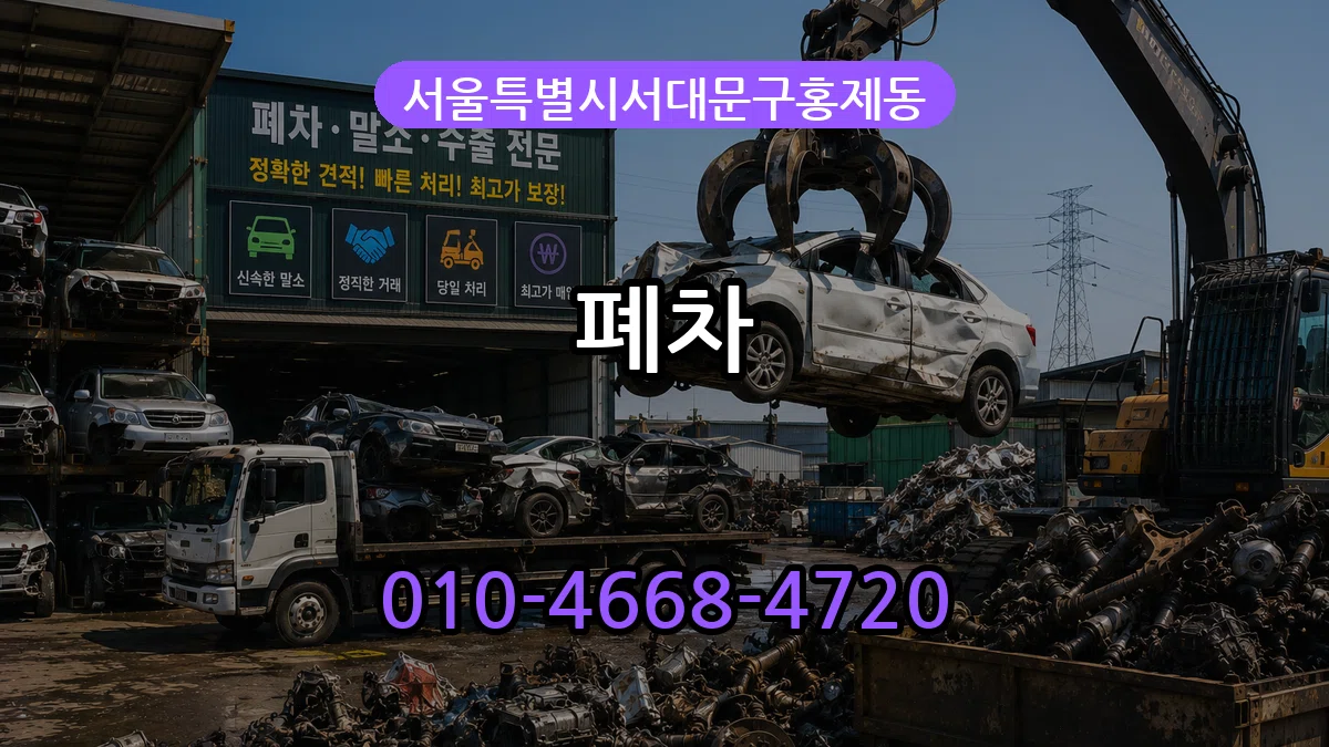 서울특별시서대문구홍제동 폐차 서울특별시서대문구홍제동 폐차 차량 처리 안내 이미지 1