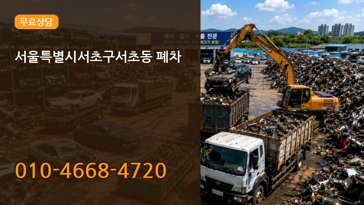 서울특별시서초구서초동 폐차 서울특별시서초구서초동 폐차 차량 처리 안내 이미지 3