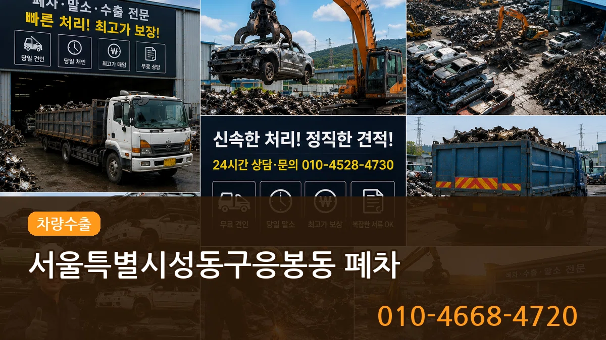 서울특별시성동구응봉동 폐차 서울특별시성동구응봉동 폐차 차량 처리 안내 이미지 2