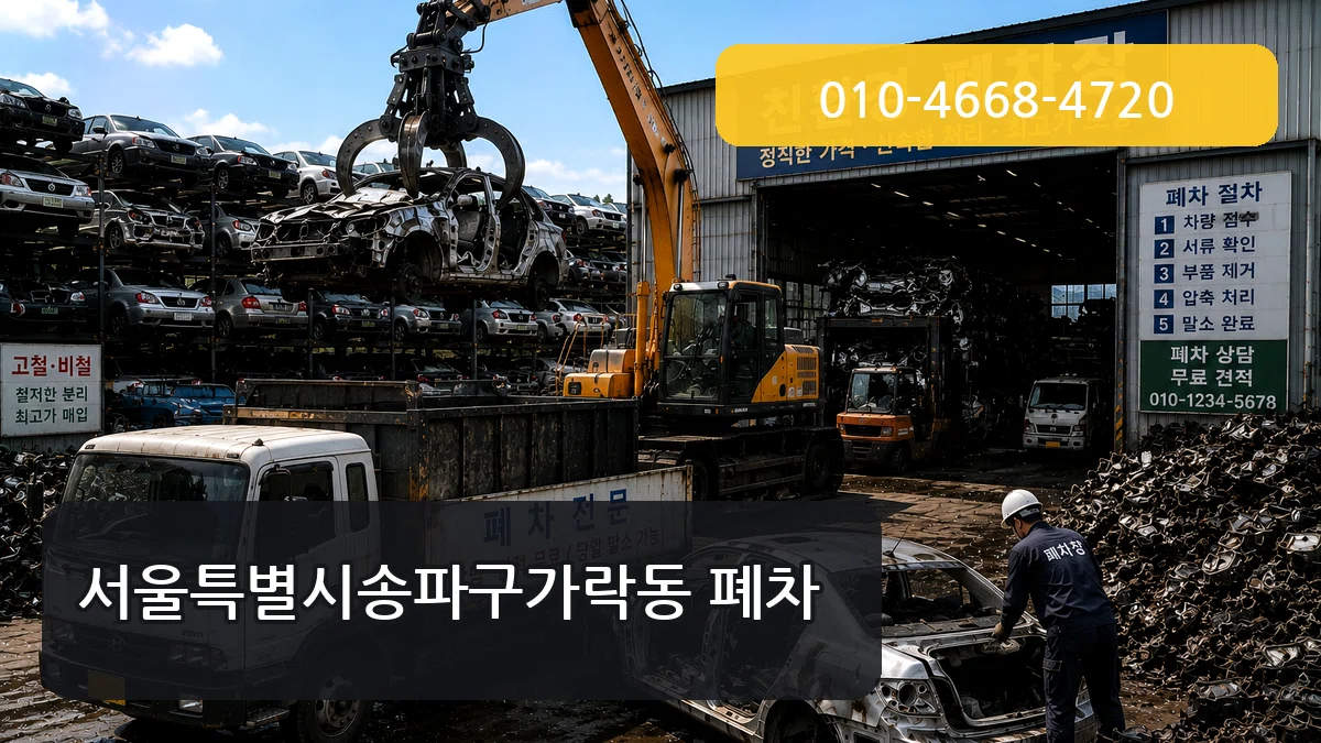 서울특별시송파구가락동 폐차 서울특별시송파구가락동 폐차 차량 처리 안내 이미지 1