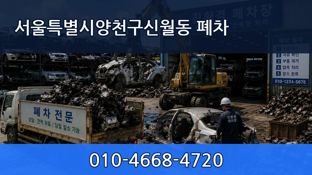 서울특별시양천구신월동 폐차 서울특별시양천구신월동 폐차 차량 처리 안내 이미지 3