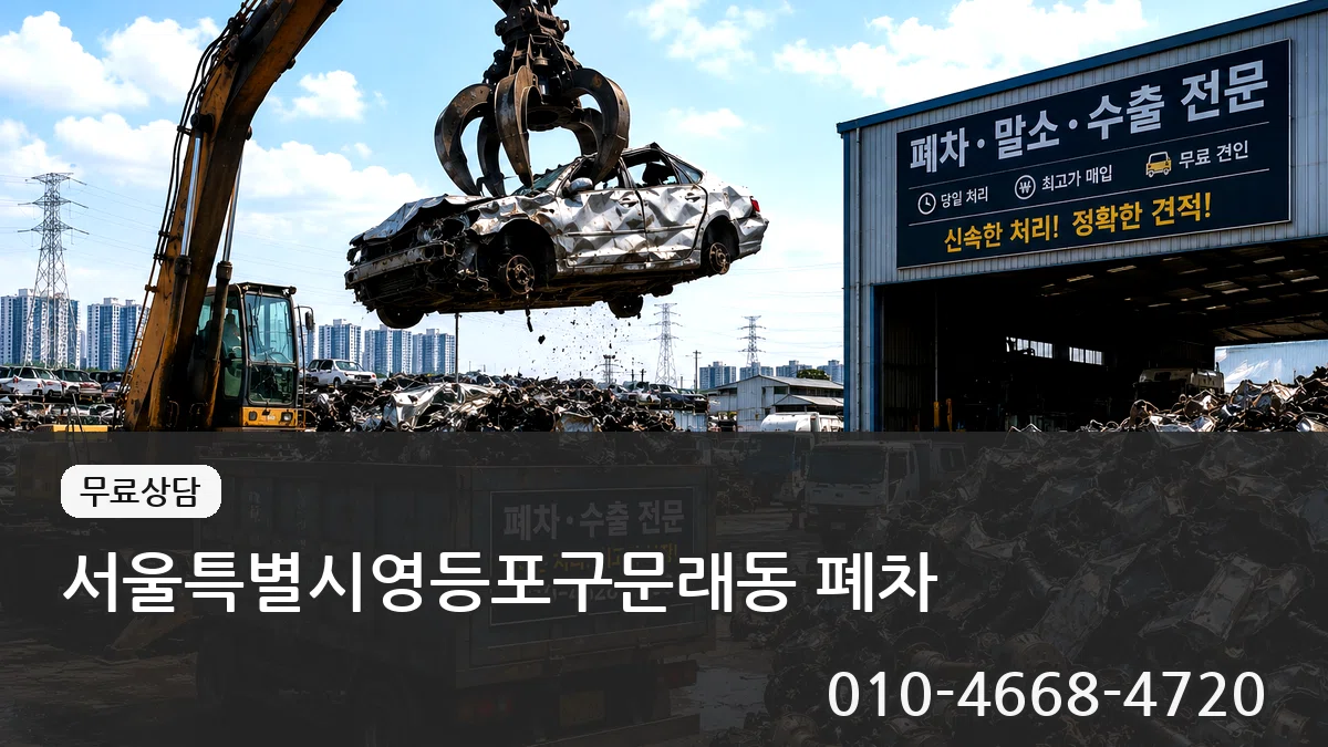 서울특별시영등포구문래동 폐차 서울특별시영등포구문래동 폐차 차량 처리 안내 이미지 1