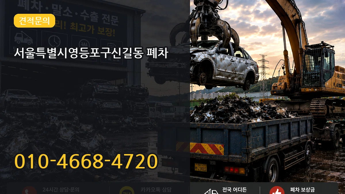 서울특별시영등포구신길동 폐차 서울특별시영등포구신길동 폐차 차량 처리 안내 이미지 1