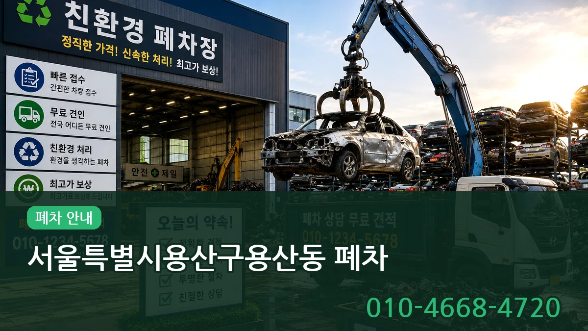 서울특별시용산구용산동 폐차 서울특별시용산구용산동 폐차 차량 처리 안내 이미지 1