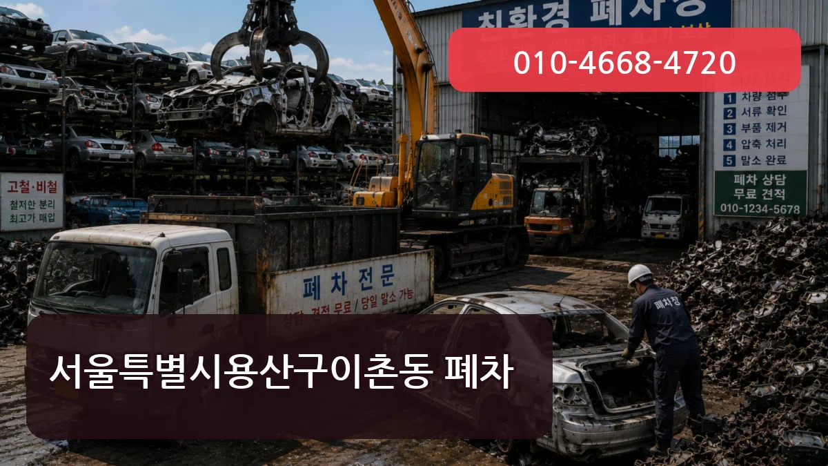 서울특별시용산구이촌동 폐차 서울특별시용산구이촌동 폐차 차량 처리 안내 이미지 1