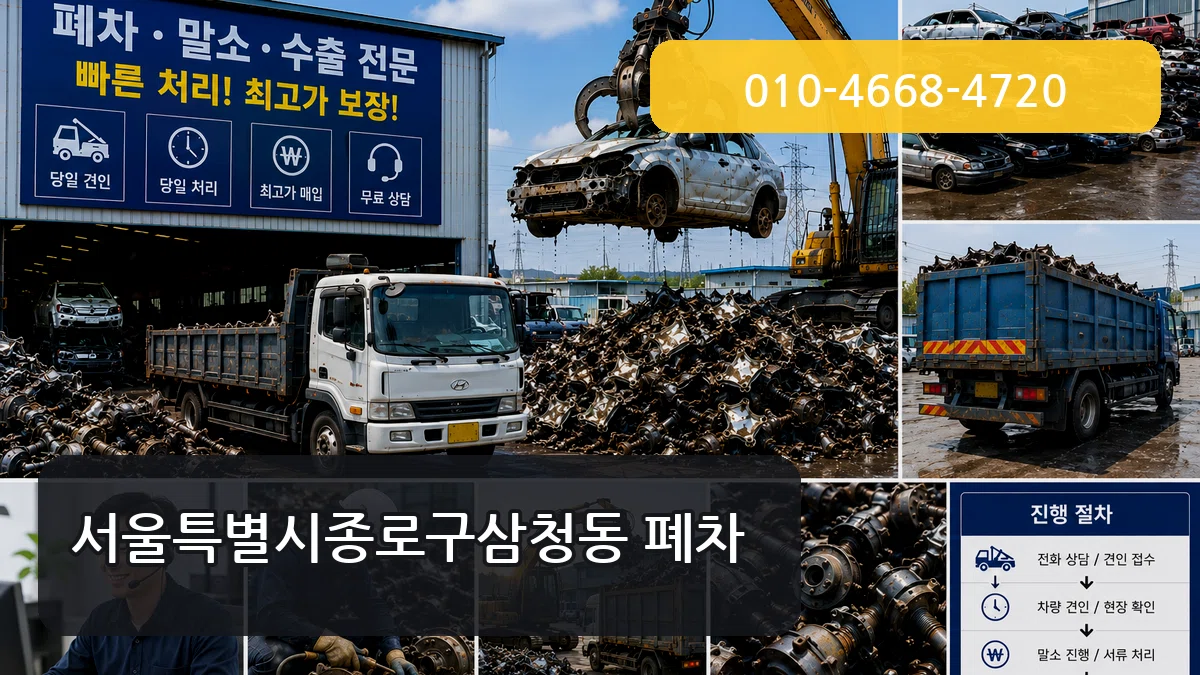 서울특별시종로구삼청동 폐차 서울특별시종로구삼청동 폐차 차량 처리 안내 이미지 2