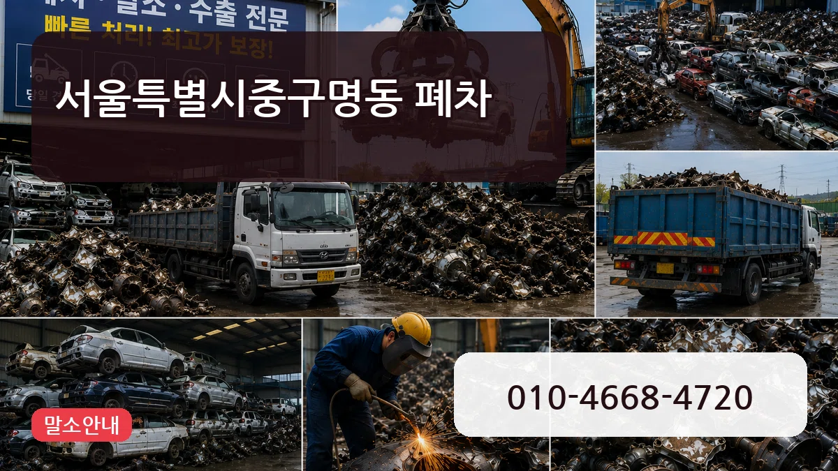 서울특별시중구명동 폐차 서울특별시중구명동 폐차 차량 처리 안내 이미지 2
