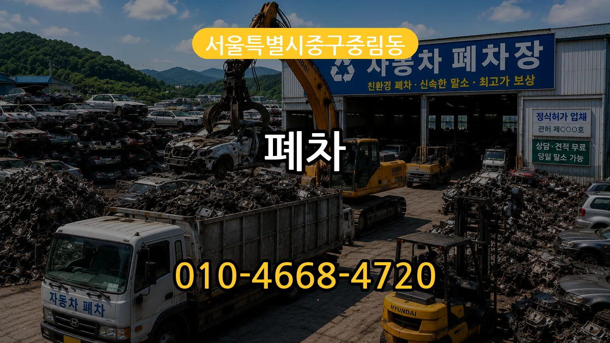 서울특별시중구중림동 폐차 서울특별시중구중림동 폐차 차량 처리 안내 이미지 3