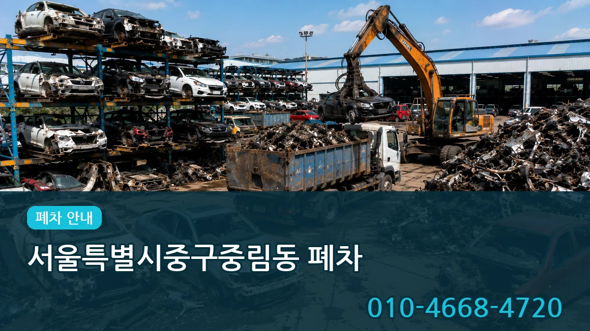 서울특별시중구중림동 폐차 서울특별시중구중림동 폐차 차량 처리 안내 이미지 1