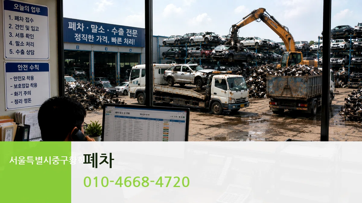 서울특별시중구황학동 폐차 서울특별시중구황학동 폐차 차량 처리 안내 이미지 3