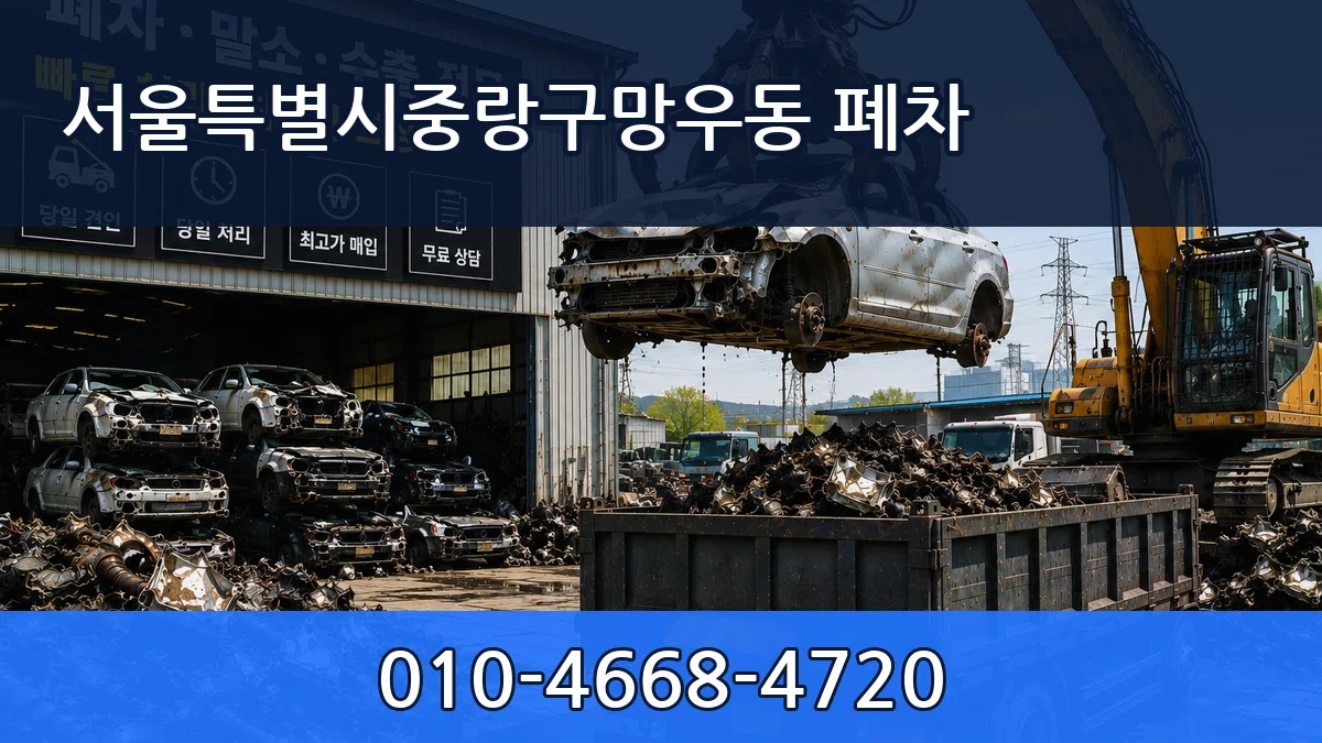 서울특별시중랑구망우동 폐차 서울특별시중랑구망우동 폐차 차량 처리 안내 이미지 1