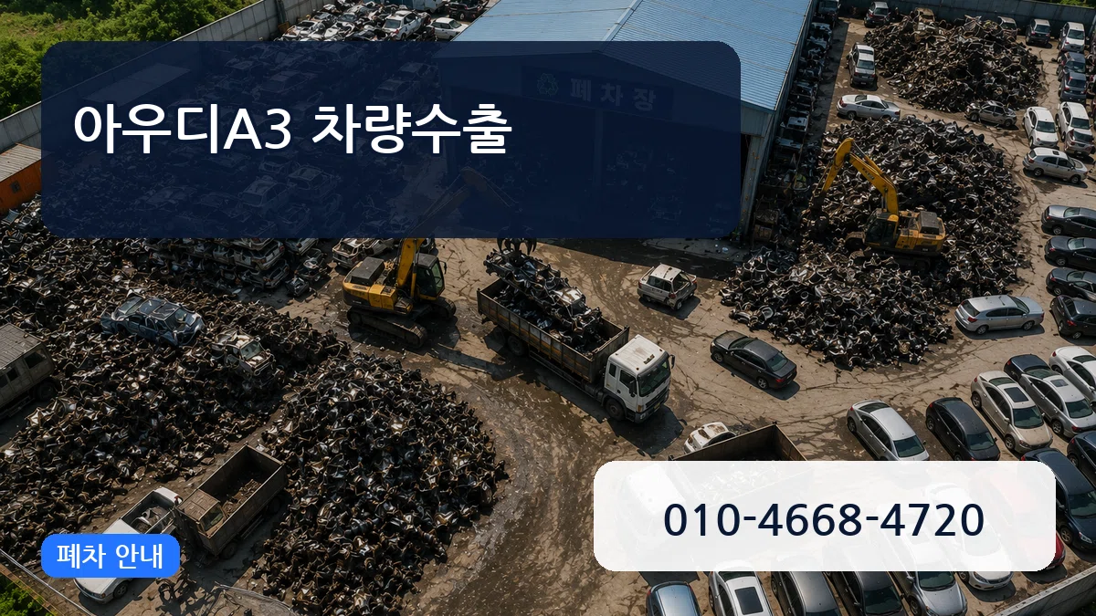 아우디A3 차량수출 아우디A3 차량수출 차량 처리 안내 이미지 3