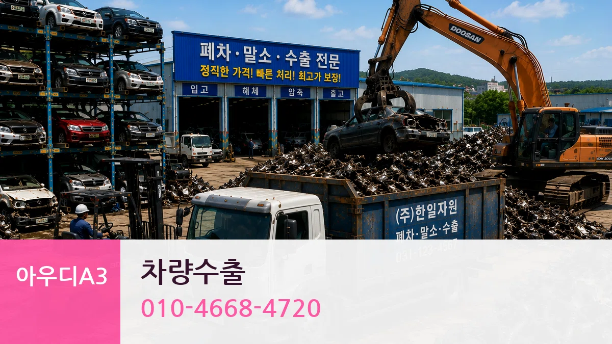 아우디A3 차량수출 아우디A3 차량수출 차량 처리 안내 이미지 1