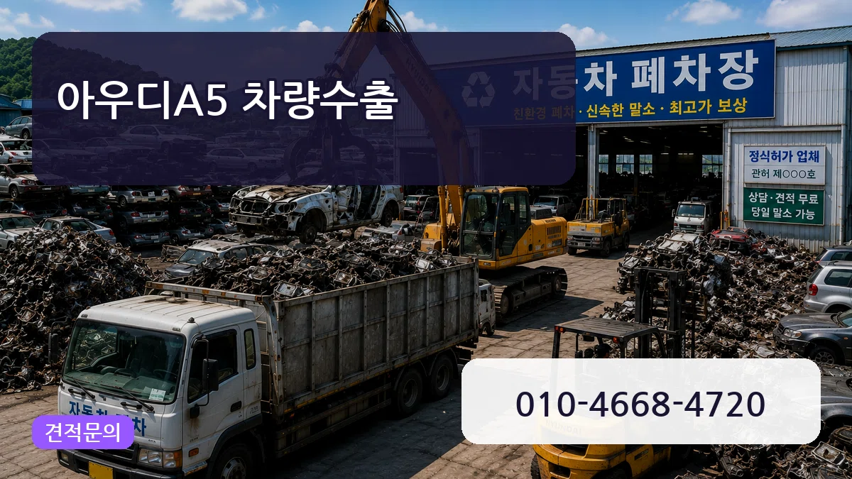 아우디A5 차량수출 아우디A5 차량수출 차량 처리 안내 이미지 3