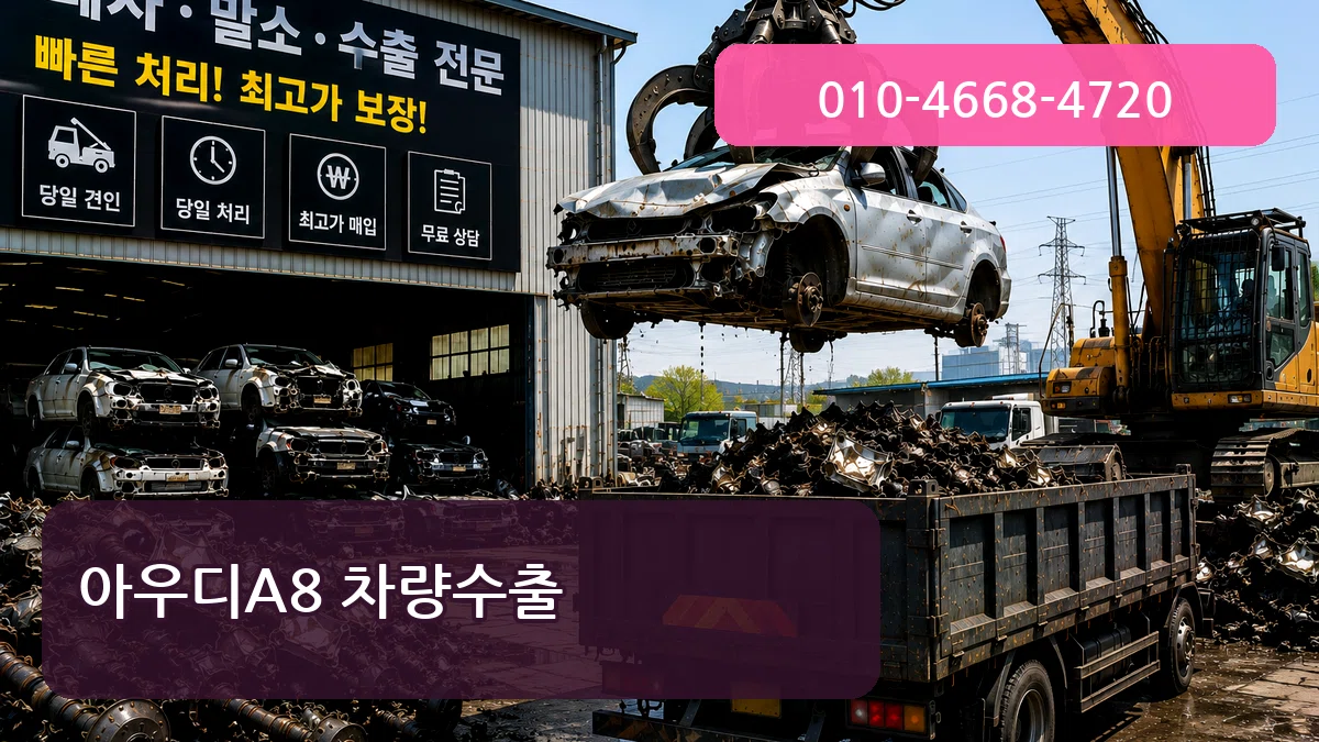 아우디A8 차량수출 아우디A8 차량수출 차량 처리 안내 이미지 3