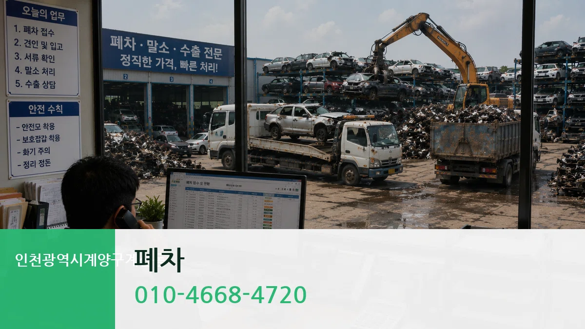 인천광역시계양구계산동 폐차 인천광역시계양구계산동 폐차 차량 처리 안내 이미지 3
