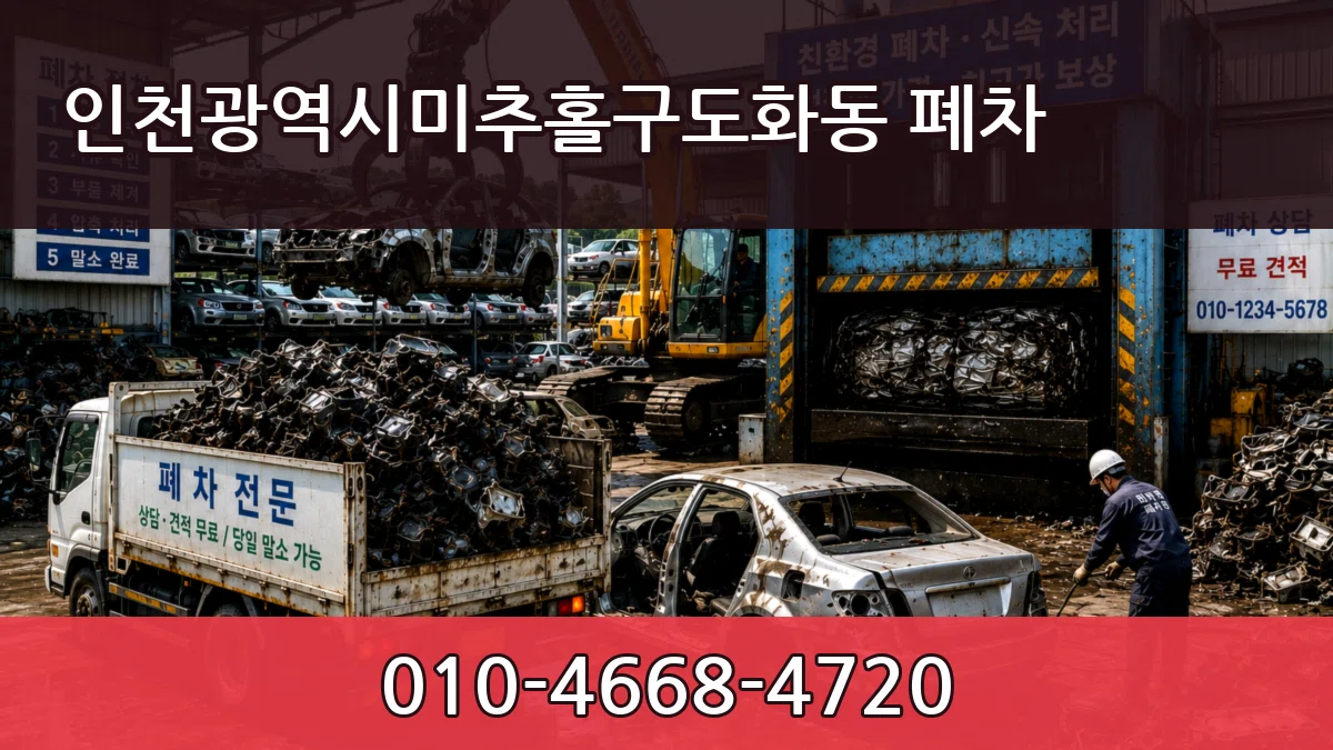 인천광역시미추홀구도화동 폐차 인천광역시미추홀구도화동 폐차 차량 처리 안내 이미지 3