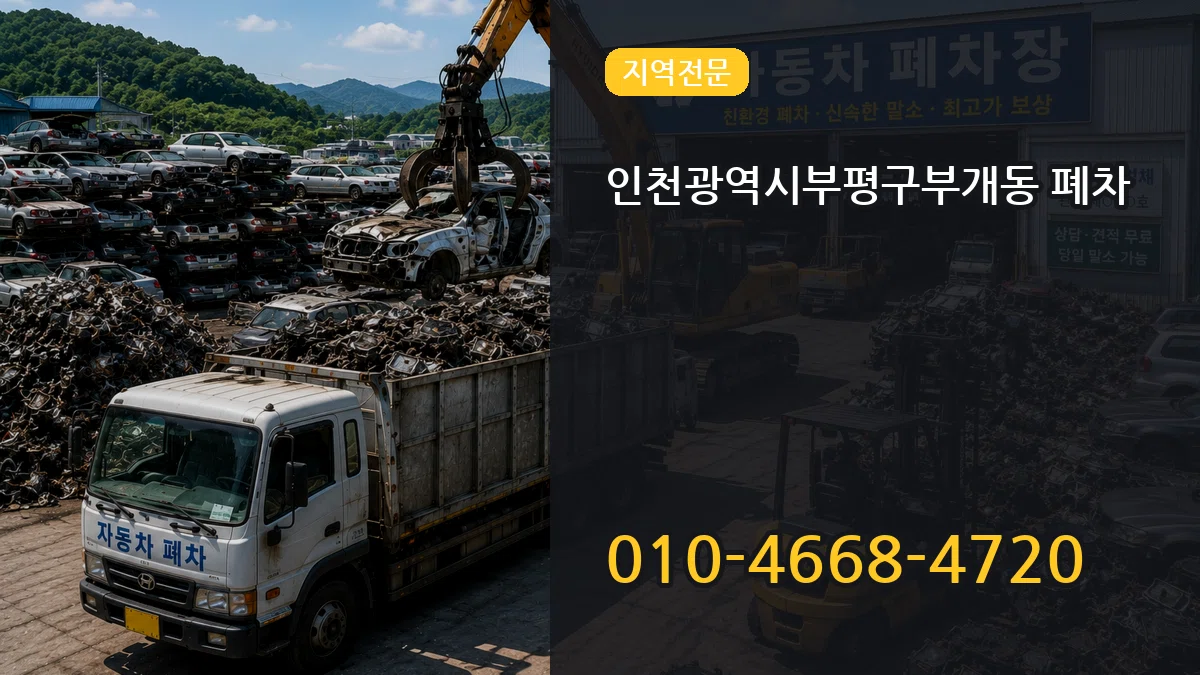 인천광역시부평구부개동 폐차 인천광역시부평구부개동 폐차 차량 처리 안내 이미지 2