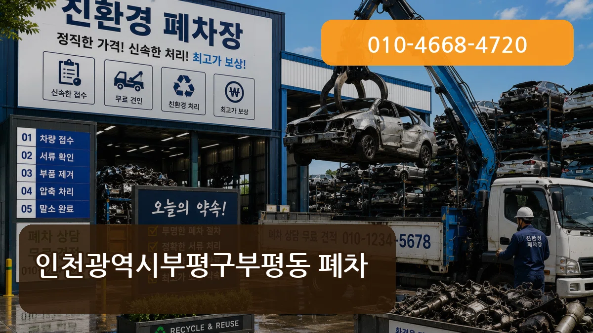 인천광역시부평구부평동 폐차 인천광역시부평구부평동 폐차 차량 처리 안내 이미지 3