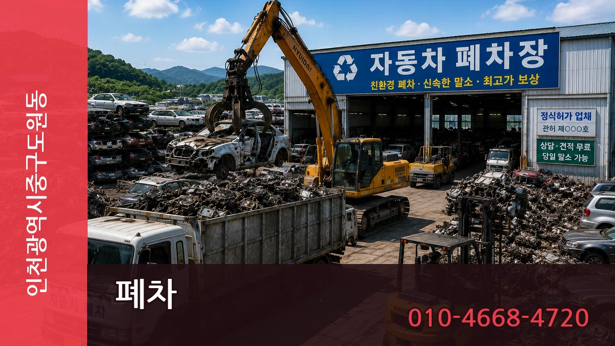 인천광역시중구도원동 폐차 인천광역시중구도원동 폐차 차량 처리 안내 이미지 3