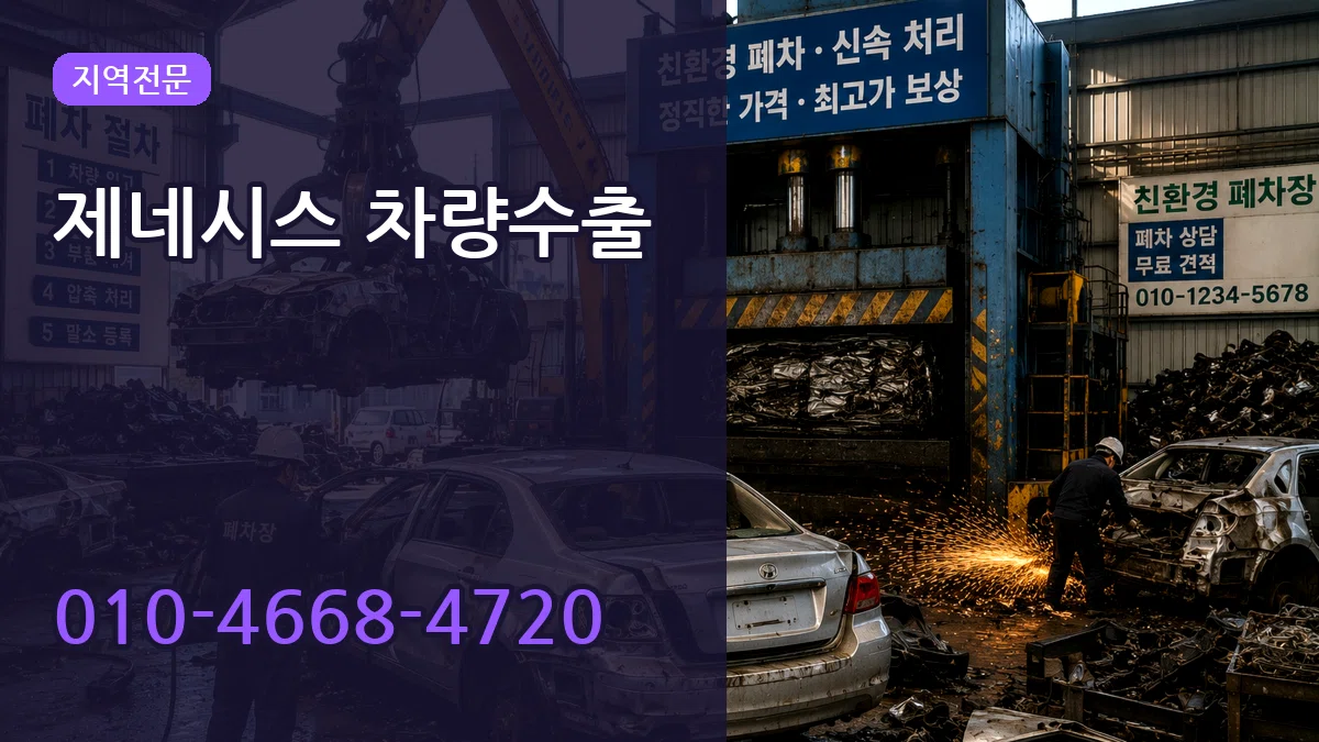 제네시스 차량수출 제네시스 차량수출 차량 처리 안내 이미지 2
