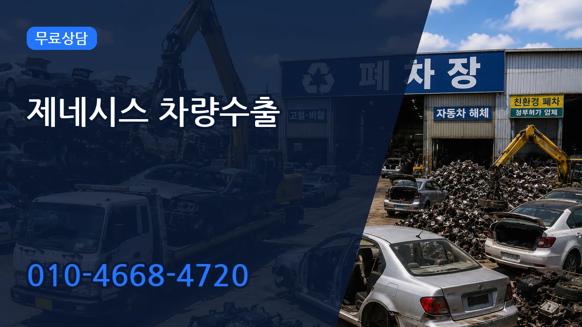 제네시스 차량수출 제네시스 차량수출 차량 처리 안내 이미지 3