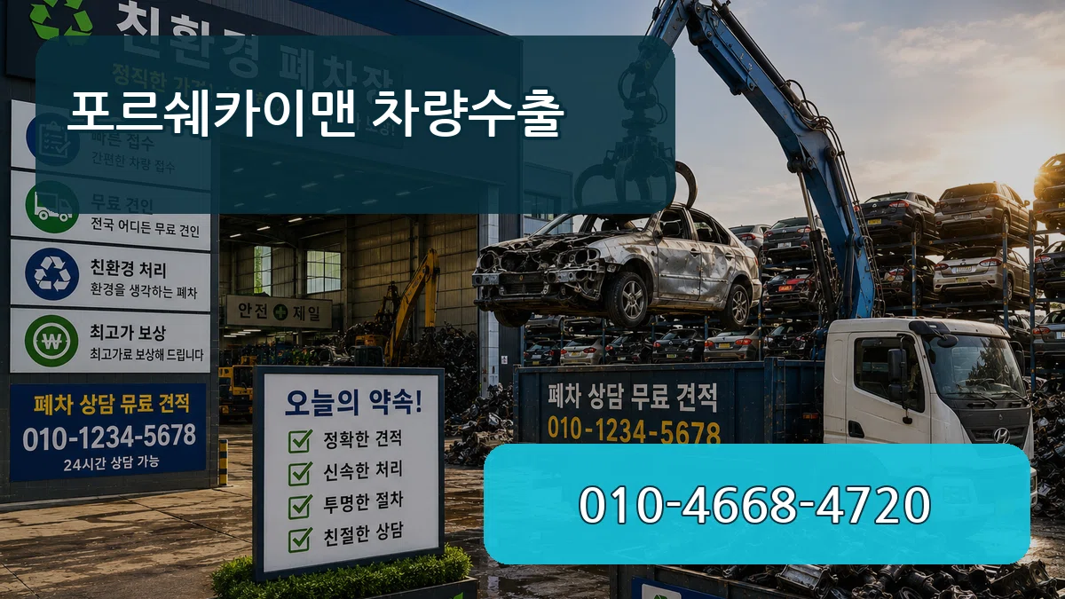 포르쉐카이맨 차량수출 포르쉐카이맨 차량수출 차량 처리 안내 이미지 1